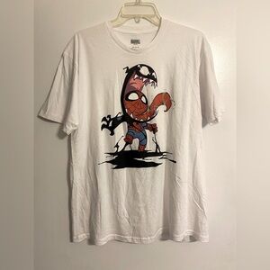 Marvel Spider-Man Venom Comic Book Morphing Tee- Size L
